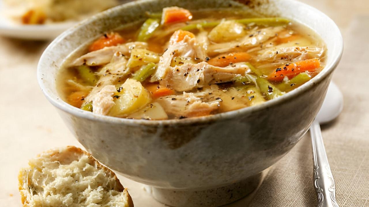 Puerto Rican chicken soup