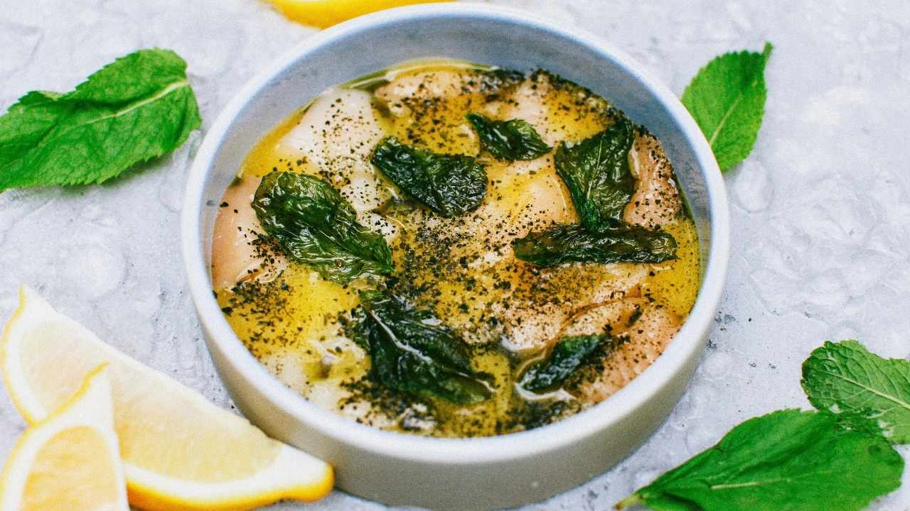 Coconut lime fish soup