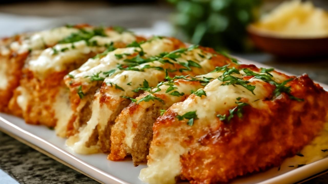 Garlic Parmesan Chicken Meatloaves